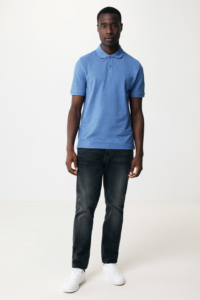 Polo en coton piqué et recyclé IQONIQ Yosemite