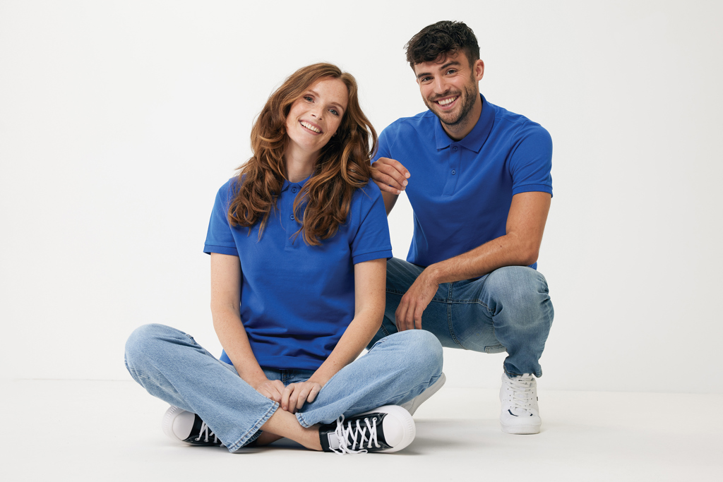 Polo en coton piqué et recyclé IQONIQ Yosemite