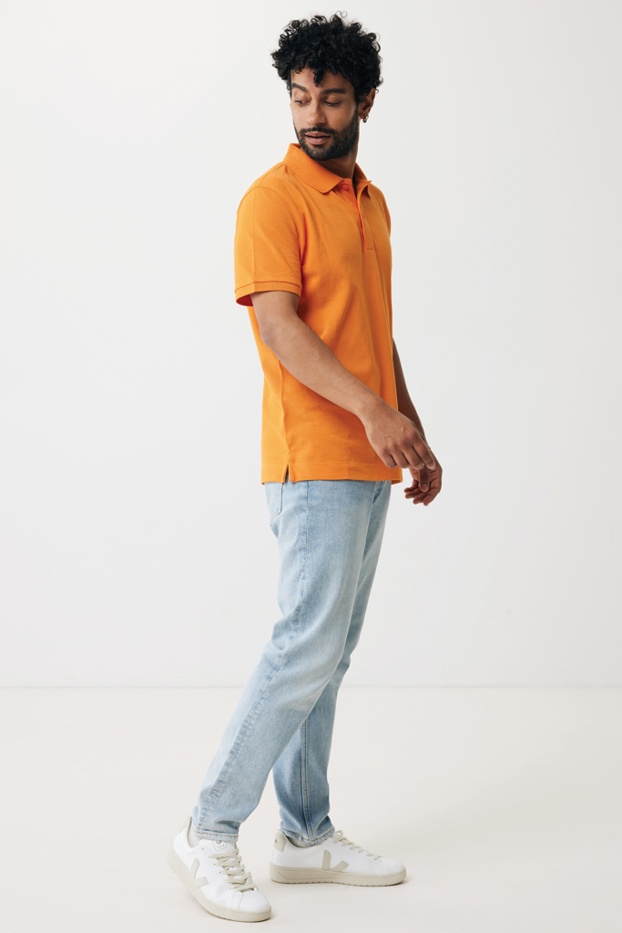 Polo en coton piqué et recyclé IQONIQ Yosemite
