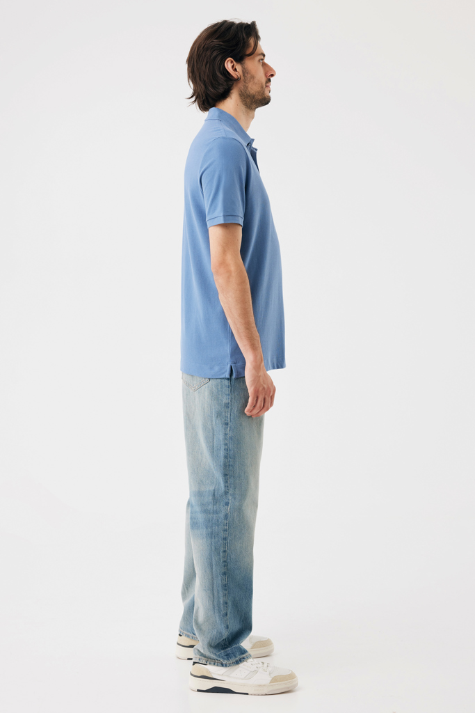 moon blue IQONIQ Yosemite Polo Piqué Unisex Algodón Reciclado