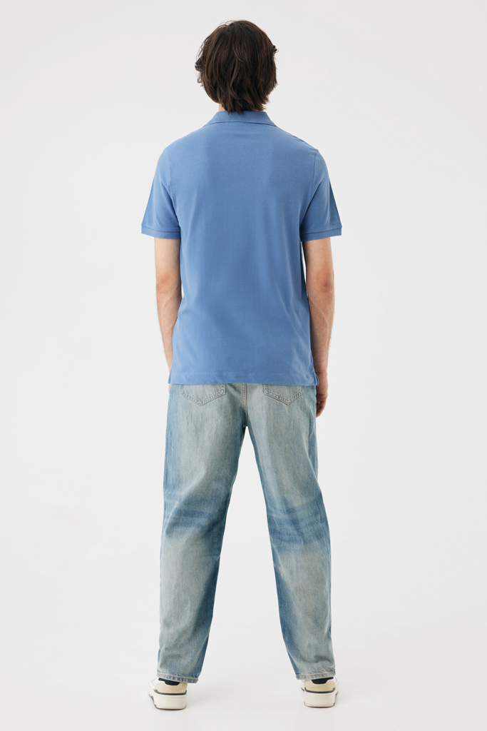 moon blue IQONIQ Yosemite Polo Piqué Unisex Algodón Reciclado