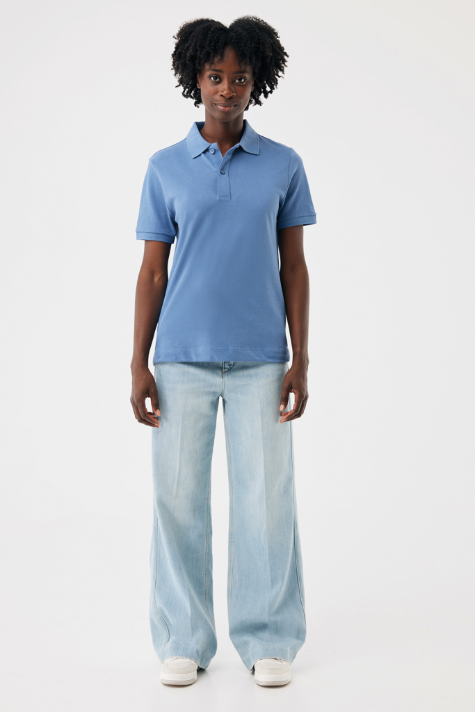 moon blue IQONIQ Yosemite Polo Piqué Unisex Algodón Reciclado