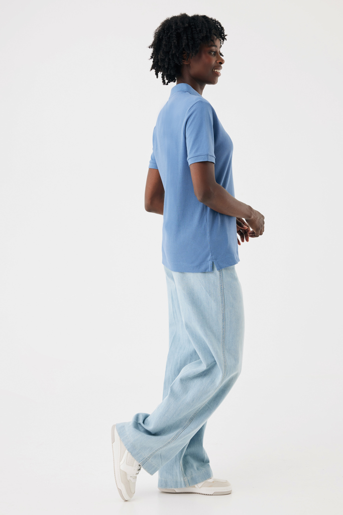 moon blue IQONIQ Yosemite Polo Piqué Unisex Algodón Reciclado