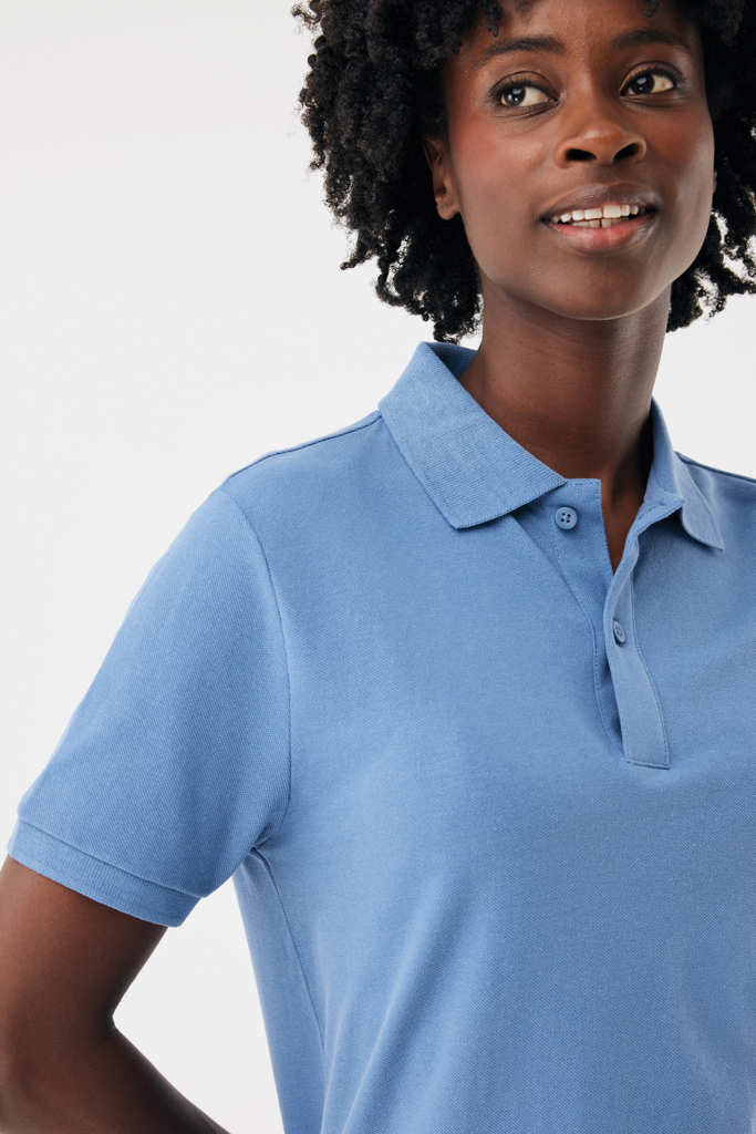 moon blue IQONIQ Yosemite Polo Piqué Unisex Algodón Reciclado