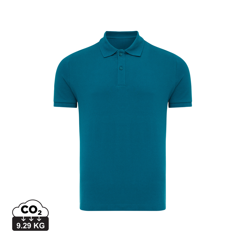 dark teal IQONIQ Yosemite Polo Piqué Unisex Algodón Reciclado