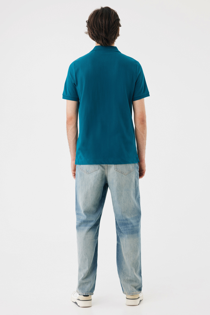 dark teal IQONIQ Yosemite Polo Piqué Unisex Algodón Reciclado