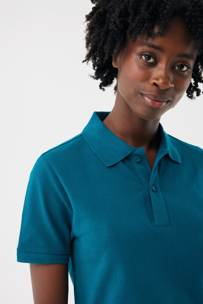 dark teal IQONIQ Yosemite Polo Piqué Unisex Algodón Reciclado