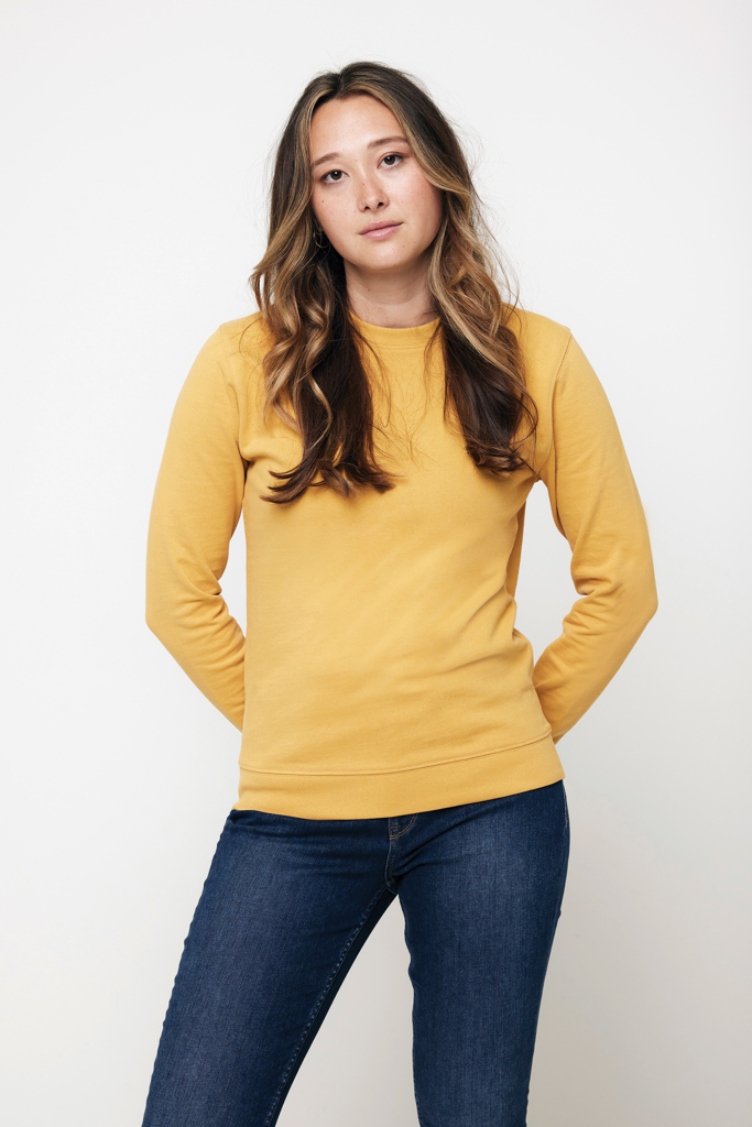 Sweater à col rond en coton recyclé IQONIQ Zion