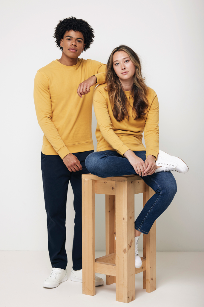 Sweater à col rond en coton recyclé IQONIQ Zion