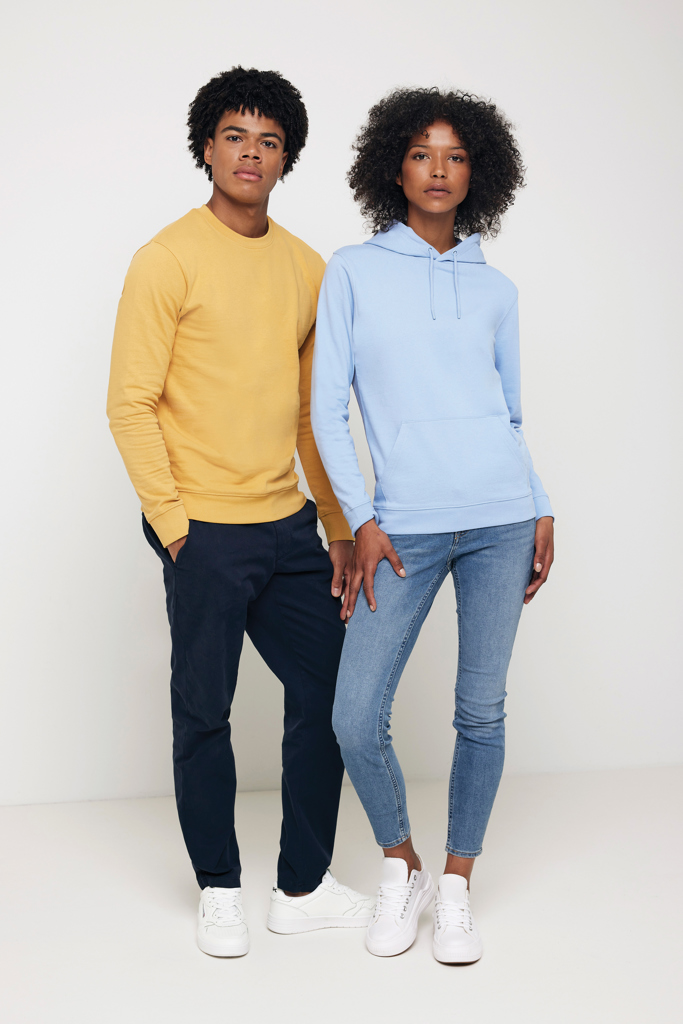 Sweater à col rond en coton recyclé IQONIQ Zion