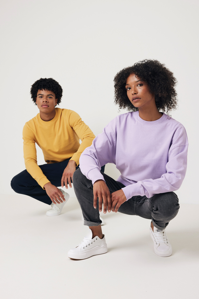 Sweater à col rond en coton recyclé IQONIQ Zion