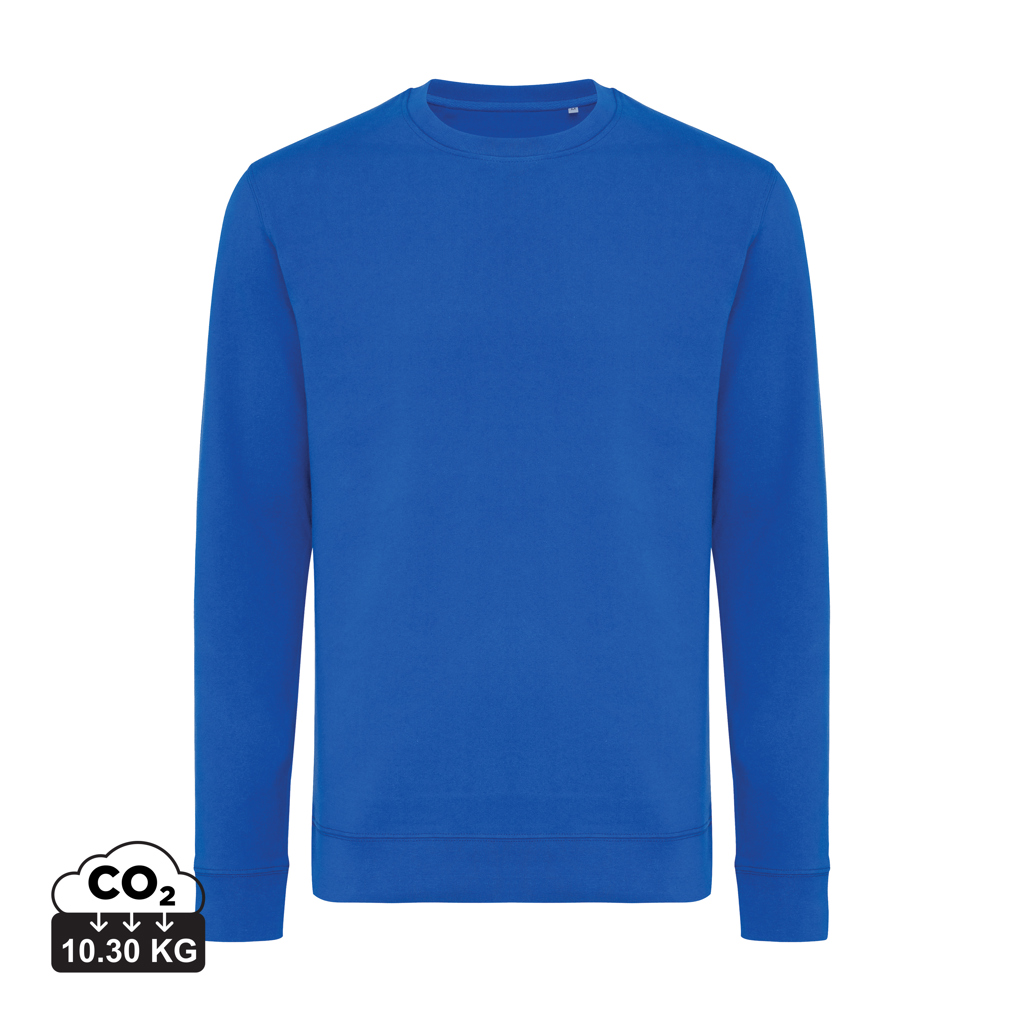 Iqoniq Zion Crew neck sweatshirt i genanvendt bomuld, kongeblå