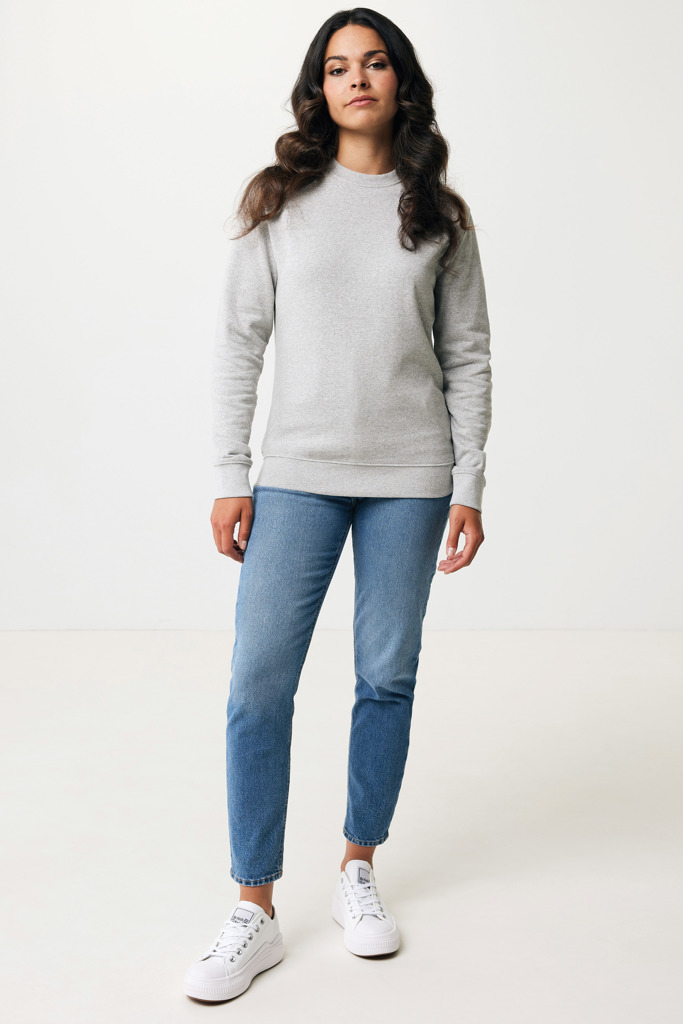 Picture of Iqoniq Denali recycled cotton crew neck undyed