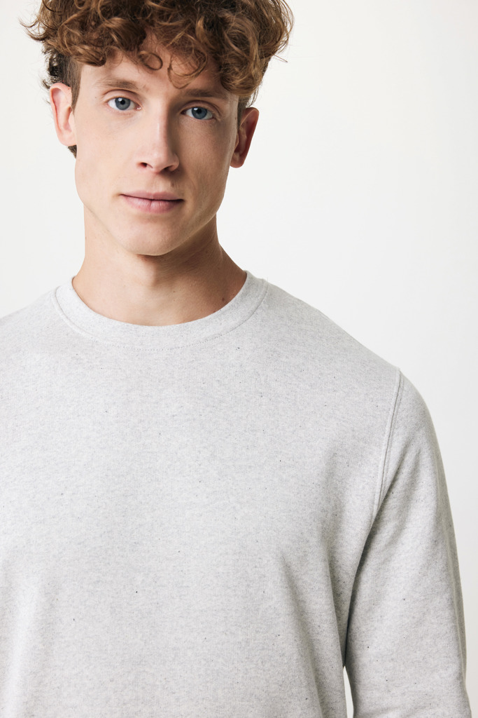 Picture of Iqoniq Denali recycled cotton crew neck undyed