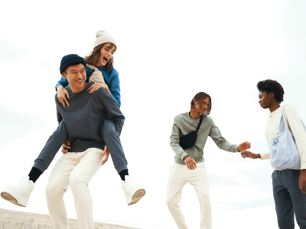 IQONIQ Denali Sudadera Cuello Redondo Mid Weight Algodón Re