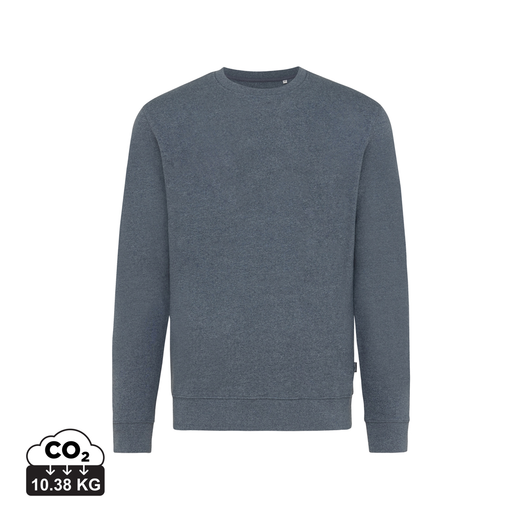heather navy IQONIQ Denali Sudadera Cuello Redondo Mid Weight Algodón Re
