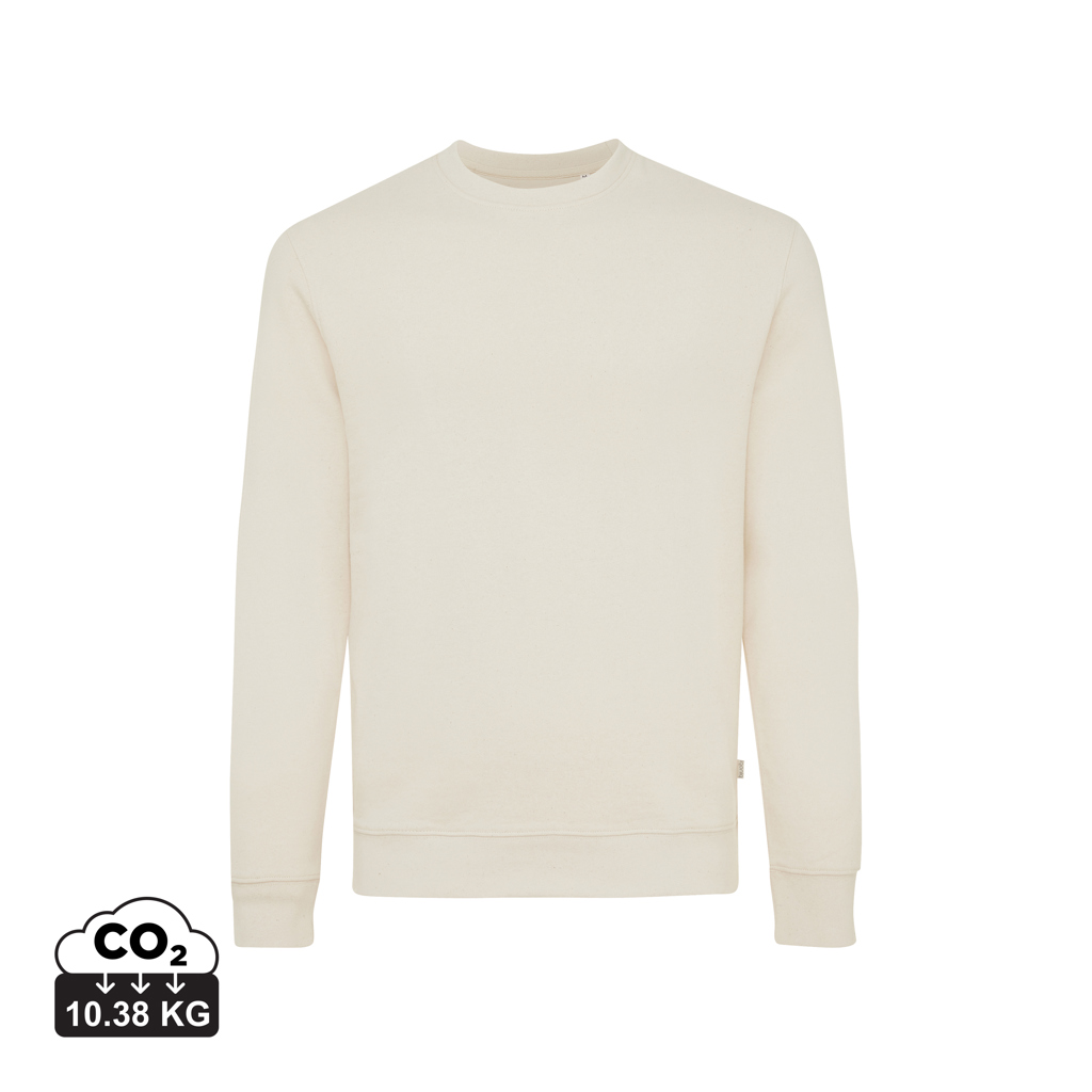 natural raw IQONIQ Denali Sudadera Cuello Redondo Mid Weight Algodón Re