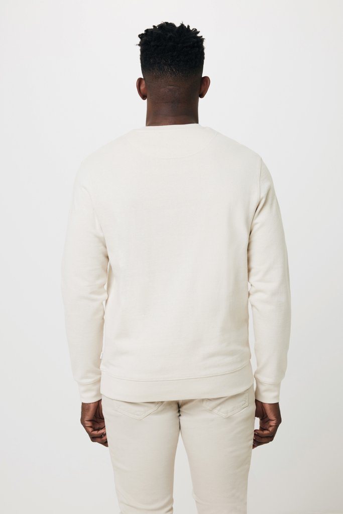 natural raw IQONIQ Denali Sudadera Cuello Redondo Mid Weight Algodón Re