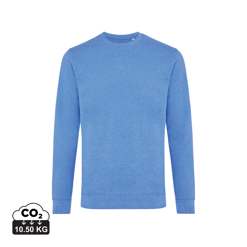 heather blue IQONIQ Denali Sudadera Cuello Redondo Mid Weight Algodón Re