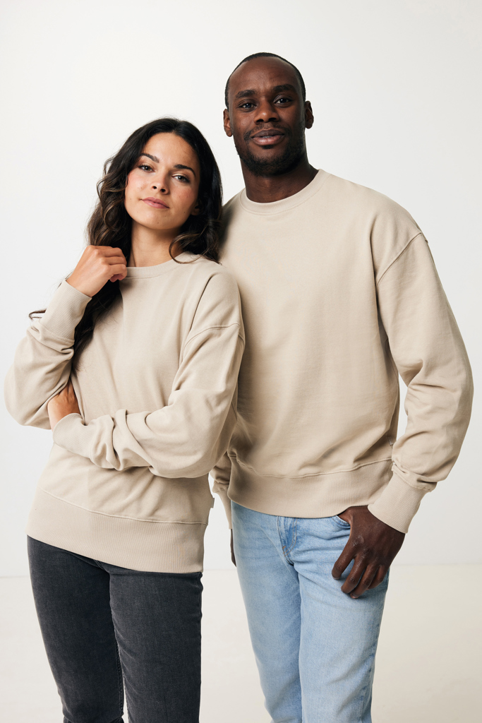 Sweater à col rond en coton recyclé IQONIQ Kruger