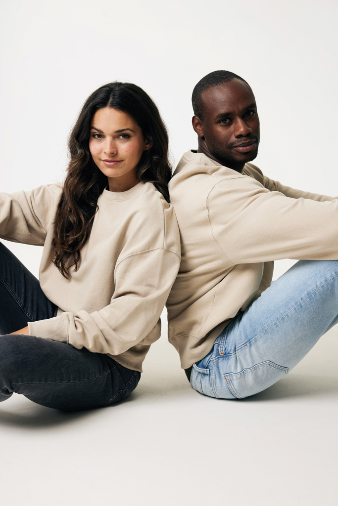 Sweater à col rond en coton recyclé IQONIQ Kruger