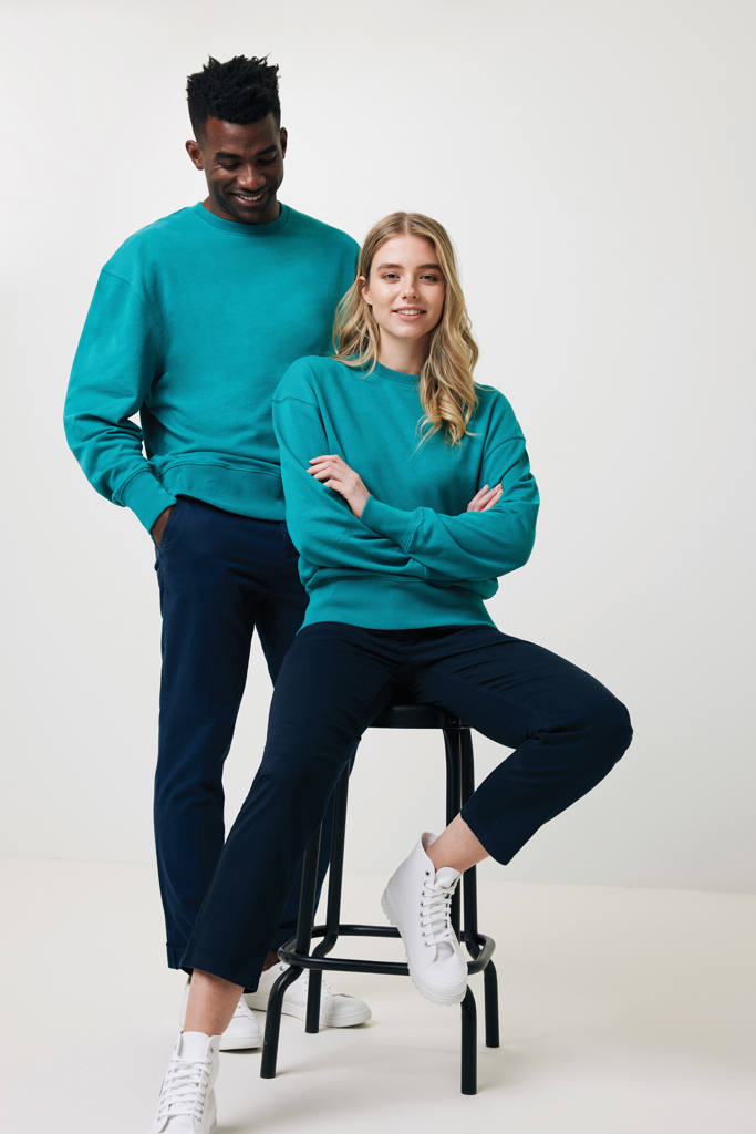 Sweater à col rond en coton recyclé IQONIQ Kruger