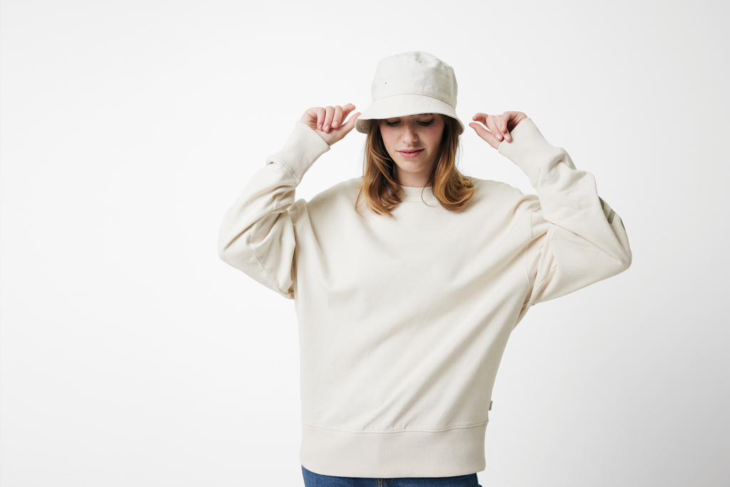 Sweater à col rond en coton recyclé IQONIQ Kruger