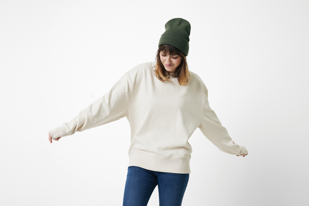 Sweater à col rond en coton recyclé IQONIQ Kruger
