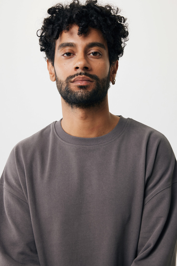 IQONIQ Kruger Sudadera Cuello Redondo Relax Fit Algodón Reci