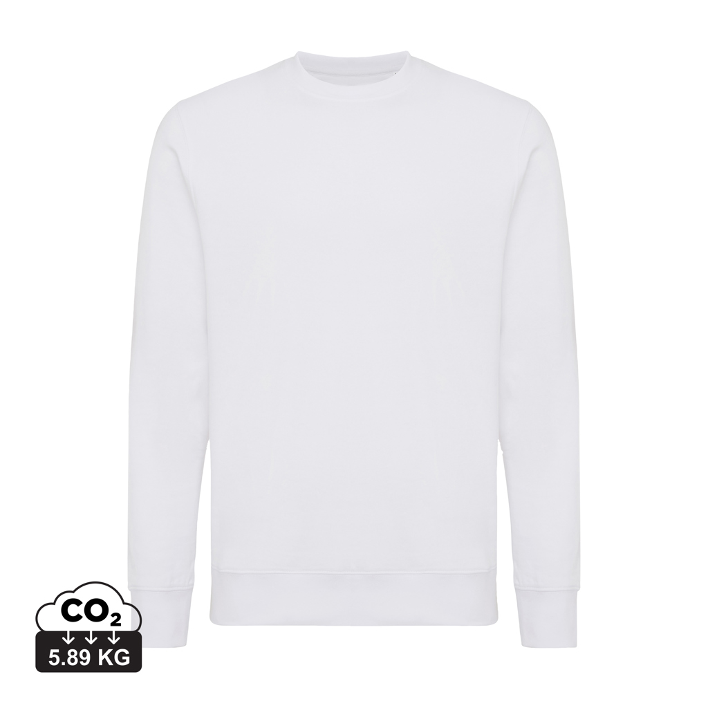 Iqoniq Etosha crew neck i letvægts genanvendt bomuld, hvid