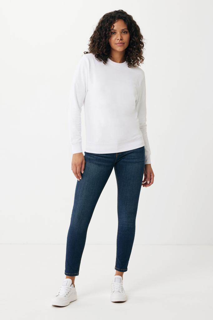 recycled white IQONIQ Etosha Sudadera Cuello Redondo Light Weight Algodón R