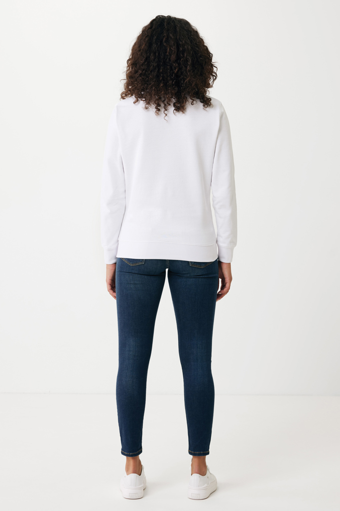 recycled white IQONIQ Etosha Sudadera Cuello Redondo Light Weight Algodón R