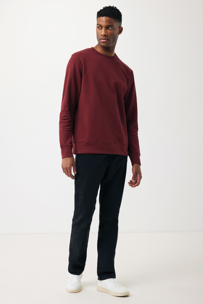rojo burdeos IQONIQ Etosha Sudadera Cuello Redondo Light Weight Algodón R