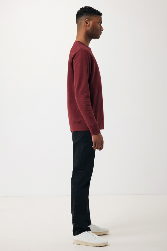 rojo burdeos IQONIQ Etosha Sudadera Cuello Redondo Light Weight Algodón R