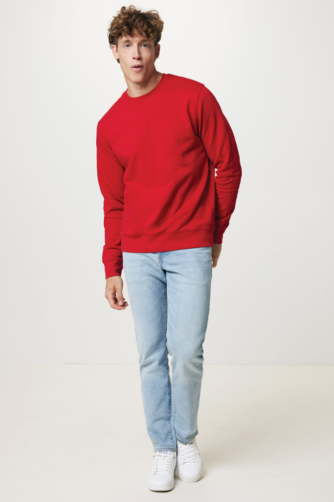 rojo IQONIQ Etosha Sudadera Cuello Redondo Light Weight Algodón R