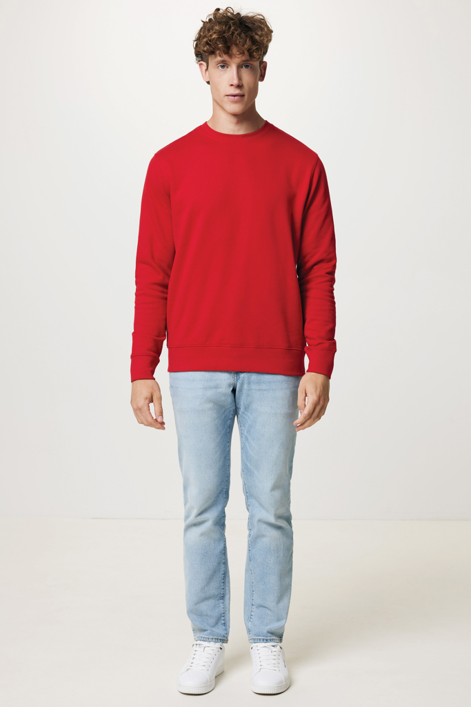 rojo IQONIQ Etosha Sudadera Cuello Redondo Light Weight Algodón R