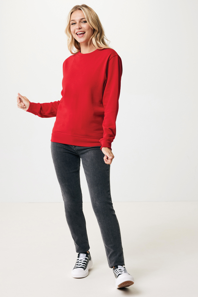 rojo IQONIQ Etosha Sudadera Cuello Redondo Light Weight Algodón R