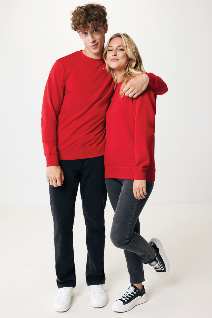 rojo IQONIQ Etosha Sudadera Cuello Redondo Light Weight Algodón R