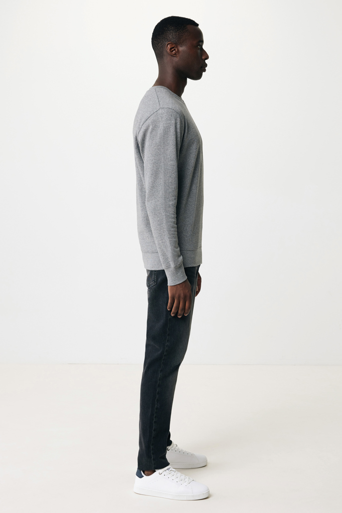 light heather anthracite IQONIQ Etosha Sudadera Cuello Redondo Light Weight Algodón R