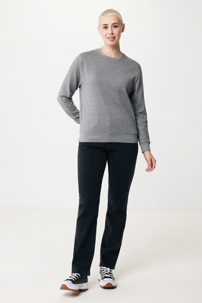 light heather anthracite IQONIQ Etosha Sudadera Cuello Redondo Light Weight Algodón R