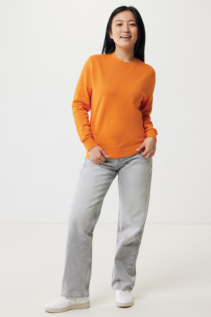 naranja IQONIQ Etosha Sudadera Cuello Redondo Light Weight Algodón R