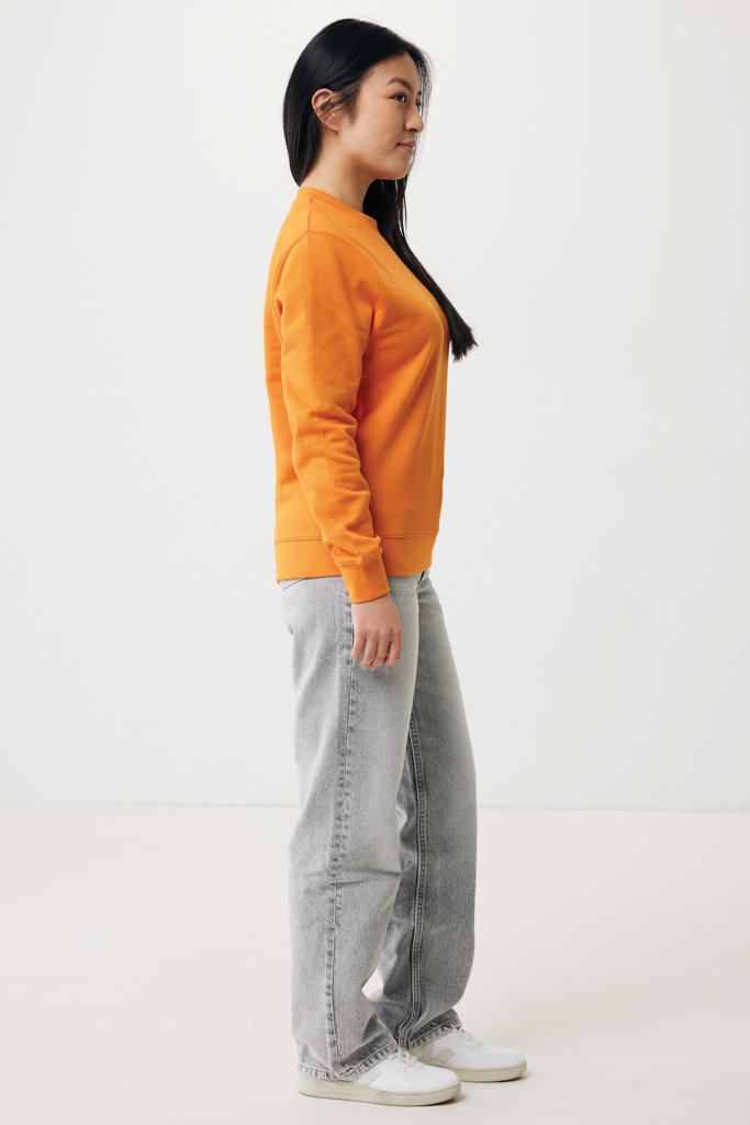 naranja IQONIQ Etosha Sudadera Cuello Redondo Light Weight Algodón R