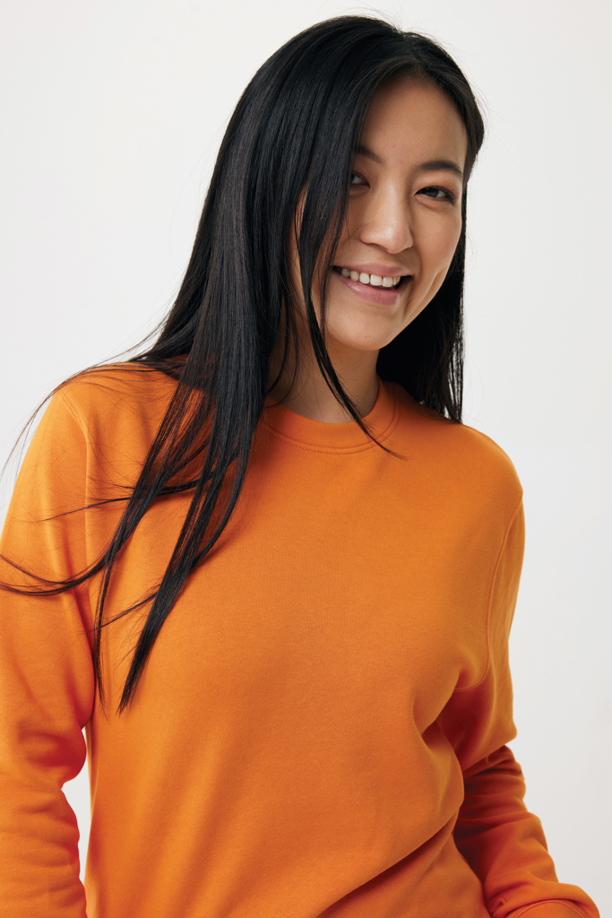 naranja IQONIQ Etosha Sudadera Cuello Redondo Light Weight Algodón R