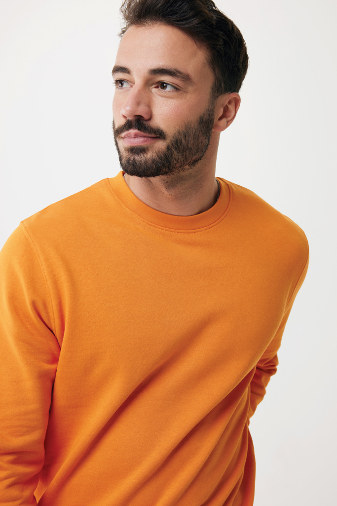 naranja IQONIQ Etosha Sudadera Cuello Redondo Light Weight Algodón R