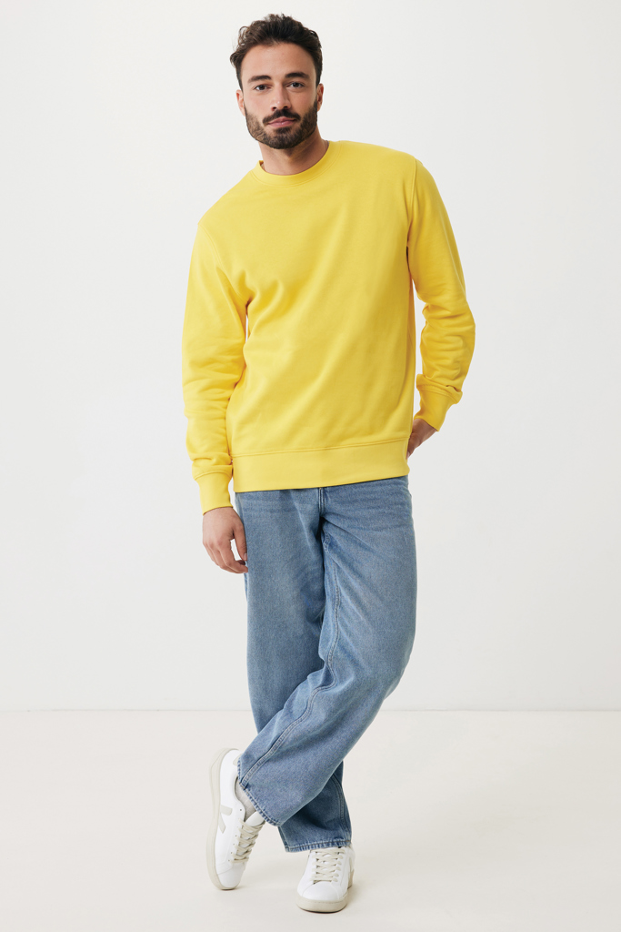 amarillo IQONIQ Etosha Sudadera Cuello Redondo Light Weight Algodón R