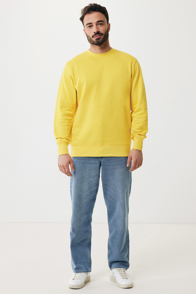 amarillo IQONIQ Etosha Sudadera Cuello Redondo Light Weight Algodón R