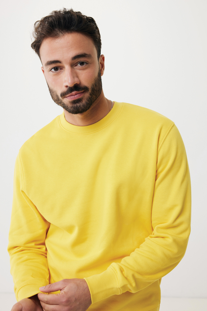 amarillo IQONIQ Etosha Sudadera Cuello Redondo Light Weight Algodón R