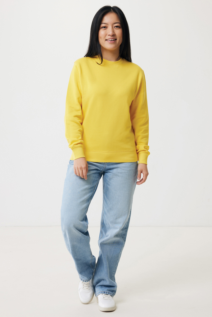 amarillo IQONIQ Etosha Sudadera Cuello Redondo Light Weight Algodón R