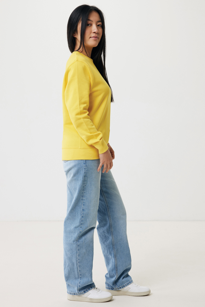 amarillo IQONIQ Etosha Sudadera Cuello Redondo Light Weight Algodón R