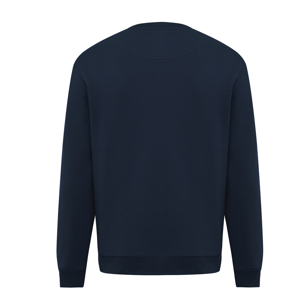 azul marino Sudadera de cuello redondo de algodón reciclado Torla IQONIQ
